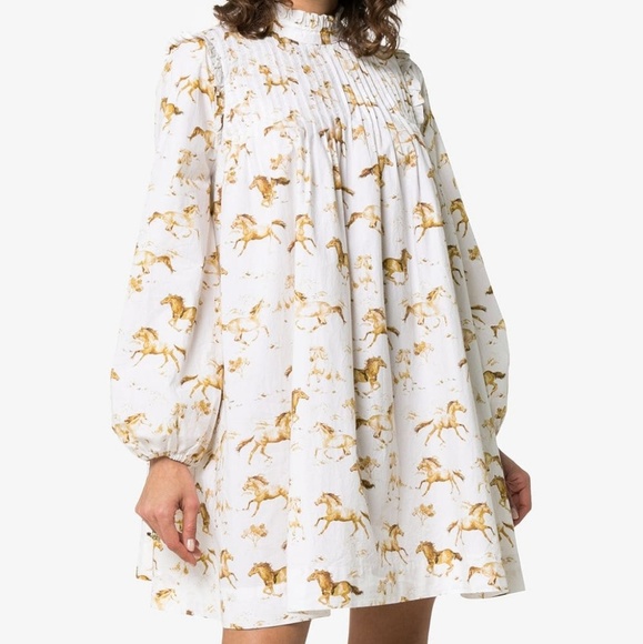 patchwork denim dress